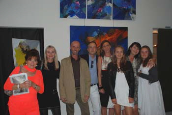 Heidi Winkler , Claudia Novacek, Galerist Alessandro Genuin , Signoria Nicoletta ,Lavinia Genuin ,Carolin Genuin , Chiara Genuin Foto Sandro Genuin.